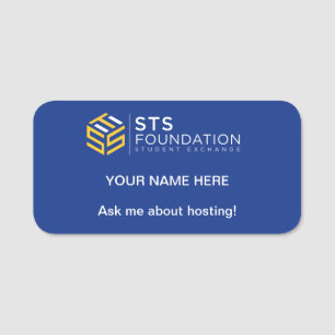 Ask me about hosting! STS Foundation Name Tag