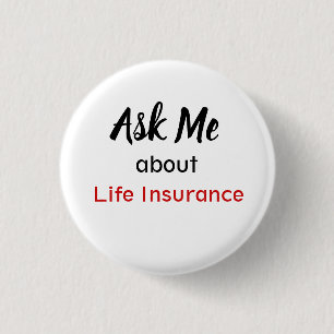 Ask Me About Life Insurance Button