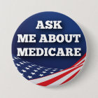 Ask Me About Medicare 3" Round Button