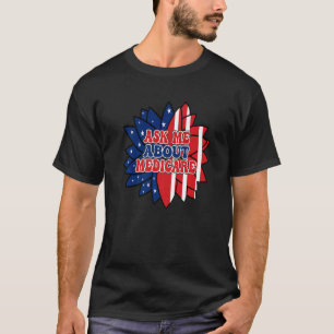 Ask Me About Medicare Insurance Agent Broker Sales T-Shirt