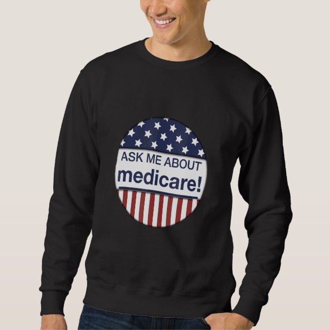 Ask Me About Medicare Insurance Agent Broker Tee (Front)