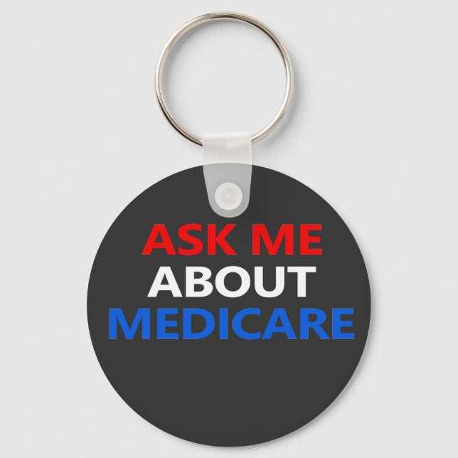 ask me about Medicare Key Ring (Front)