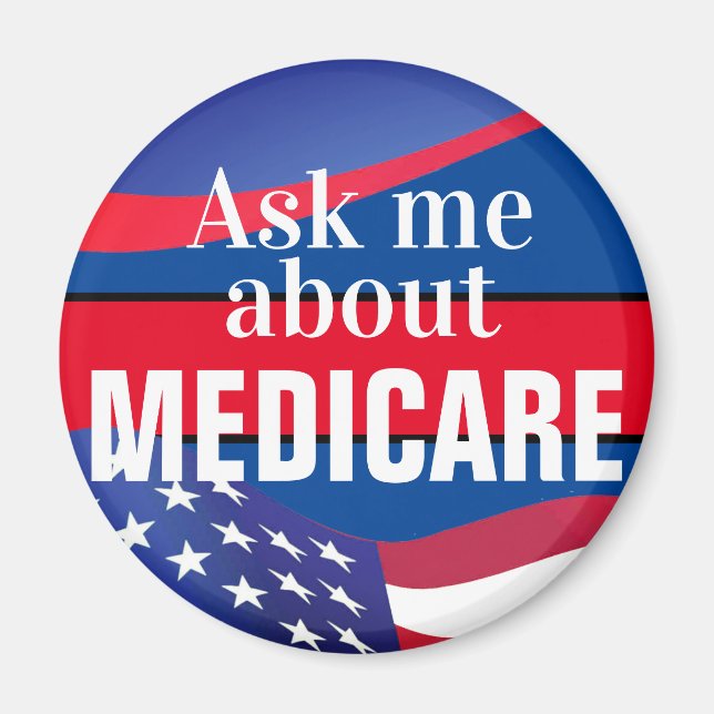 Ask Me About Medicare  Magnet (Front)
