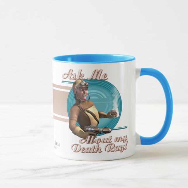 Ask Me About My Death Ray! Coffee Mug (Right)