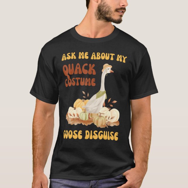 Ask Me About My Duck Disguise  Rubber Duck T-Shirt (Front)