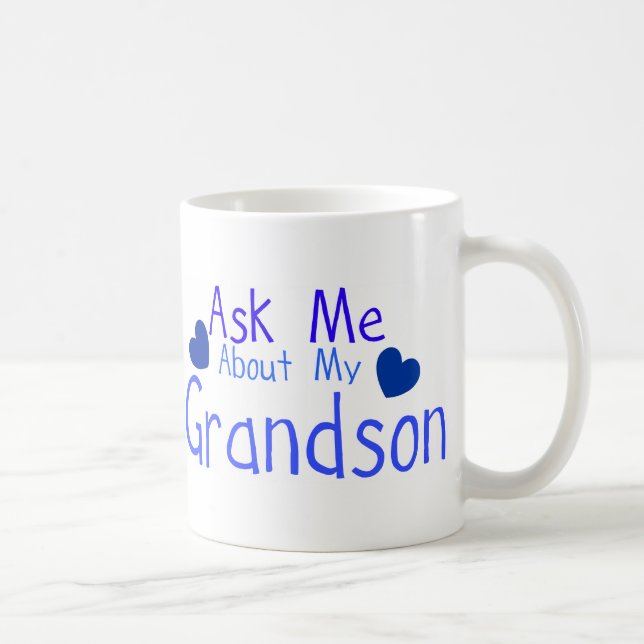 Ask me about my Grandson! Coffee Mug (Right)