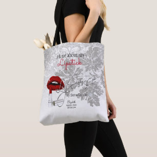 Ask me about my Lipstick - Red Tote Bag