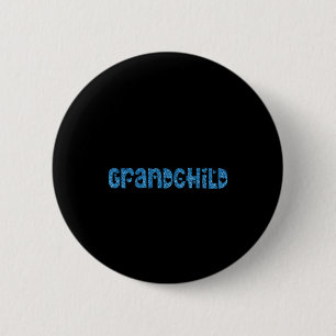 Ask Me About My New Granhild Blue Faux Glitter _1  6 Cm Round Badge