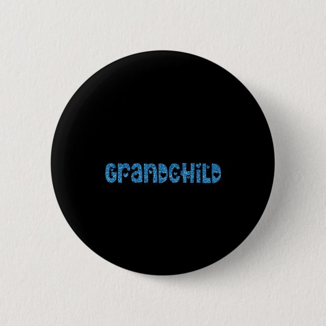 Ask Me About My New Granhild Blue Faux Glitter _1  6 Cm Round Badge (Front)