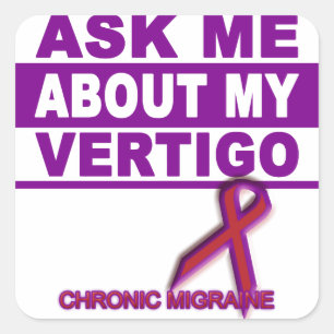 Ask Me About My Vertigo - Sticker