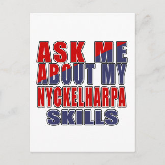 ASK ME ABOUT NYCKELHARPA SMUSIC POSTCARD