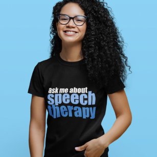 Ask Me About Speech Therapy Cute SLP Women's T-Shirt