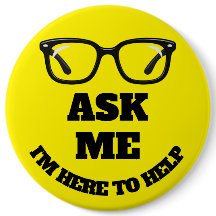 Ask Me Conference Button–Networking & Event Badge