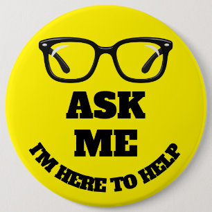 Ask Me Conference Button–Networking & Event Badge