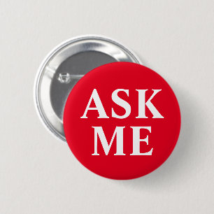 Ask Me Red Business Button