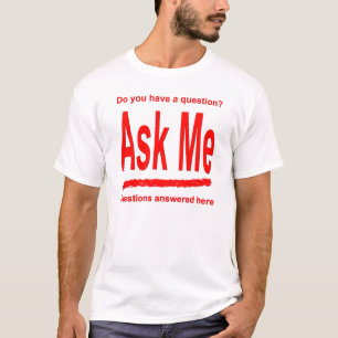 Ask Me Red Shirt
