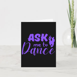 Ask Me To Dance Couple Social Dancing Card