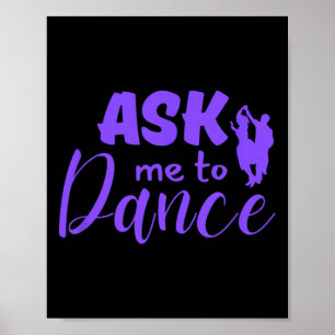 Ask Me To Dance Couple Social Dancing  Poster