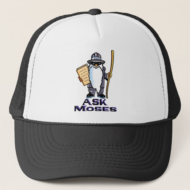 Ask Moses Trucker Hat (Front)