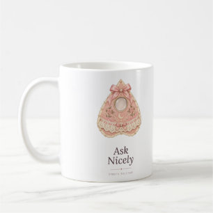 Ask Nicely Coquette Halloween Planchette Mug