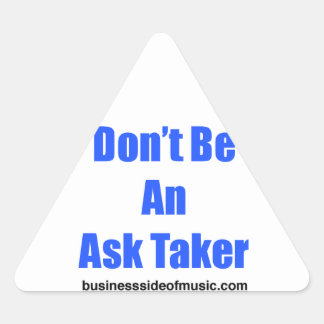 Ask Taker Triangle Sticker