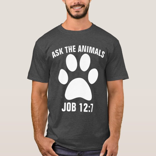ASK THE ANIMALS CAT T-Shirts (Front)