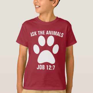 ASK THE ANIMALS Christian KIDS Cat T-Shirts