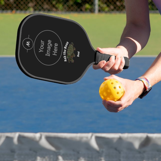 Ask the Boss Dad Alligator Snapping Turtle Golf He Pickleball Paddle (Insitu)