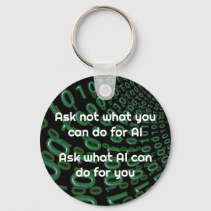 Ask What AI Can Do For You Key Ring