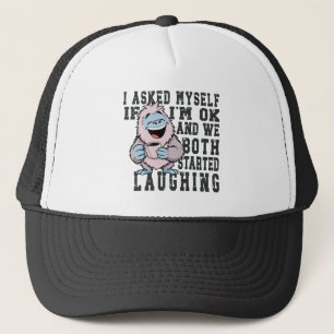 Asked myself If I'm OK funny, sarcastic Trucker Hat