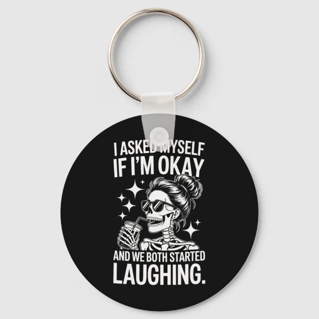 Asking For Help Its Making Mh A Priorty - Mental H Key Ring (Front)