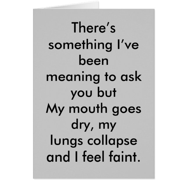 Asking out on a date (Front)