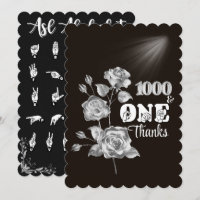 ASL "A Thousand & One Thanks" Thank You Card