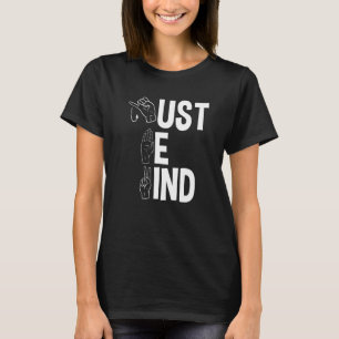 Asl Alphabet American Sing Language Asl Teacher Ju T-Shirt