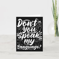 Asl Alphabet Dont You Speak My American Sing Langu
