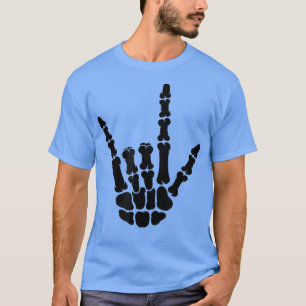 ASL American Sign Language I Love You Skeleton Han T-Shirt