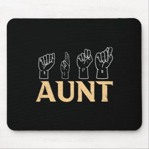 Asl American Sign Language Interpreter Deaf Awaren Mouse Pad