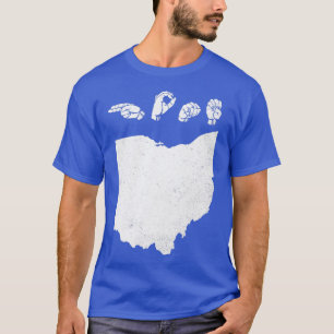 ASL American Sign Language Ohio Home T T-Shirt