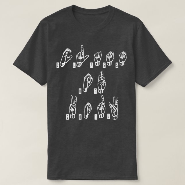 ASL American Sign Language T T-Shirt (Design Front)