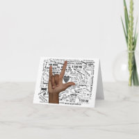 ASL and various languages saying I Love You 