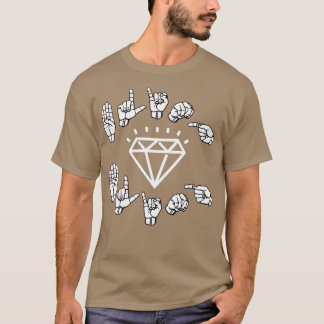 ASL Bling Bling American Sign Language ASL design T-Shirt