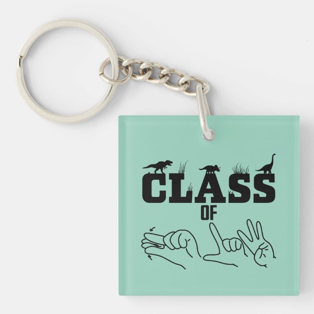 ASL - Class of 2026 - Graduation ASL Design T-Shir Key Ring (Front)