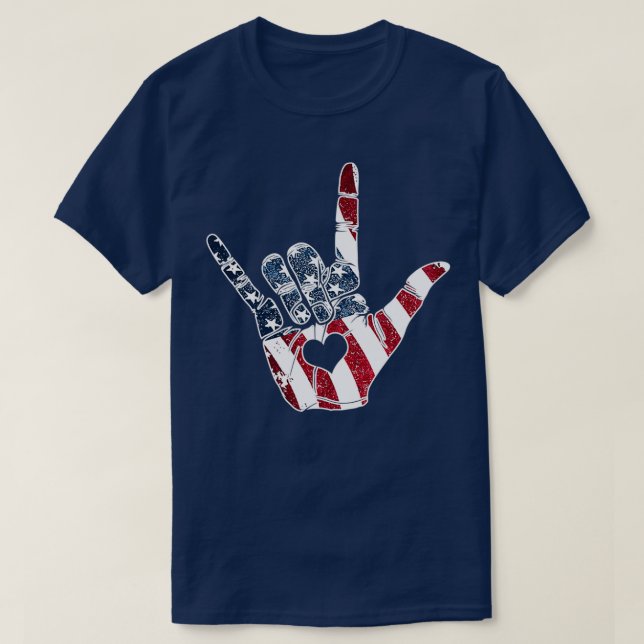 ASL Class Sign Language Rocks Senior Graduation pr T-Shirt (Design Front)