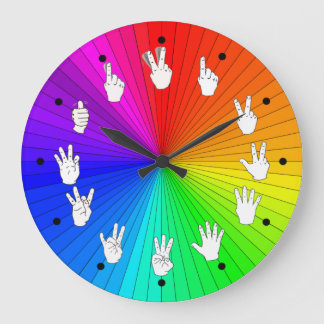ASL Clock Rainbow Colour Wheel