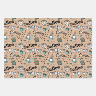 ASL Coffee & Tea Gift Wrap Paper