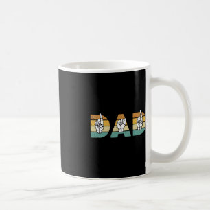ASL Dad American Sign Language Deaf Awareness Supp Coffee Mug