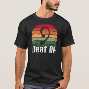 ASL Deaf AF Sign Language Deaf Awareness Premium T-Shirt