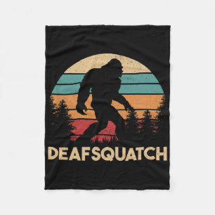Asl Deaf Awareness Hearing Loss Sign Language And Fleece Blanket