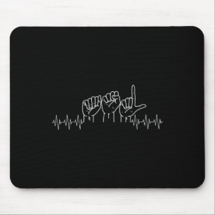 Asl Design For Asl Lover Deaf Day Awareness  Mouse Pad