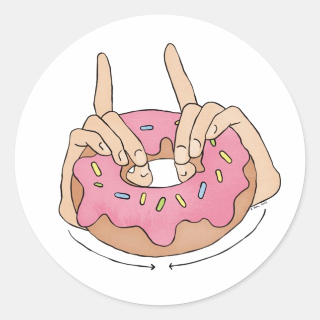 ASL Doughnut Stickers (Front)